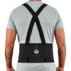 imageErgodyne ProFlex 1650 Back Support Belt 75quot Elastic Adjustable Removeable Straps Small BlackXSmall