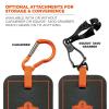 imageErgodyne  18565 ProFlex 365 Mini Kneeling Pad with Carabiner 4quot x 6quot x 1quot BlackPad with Carabiner