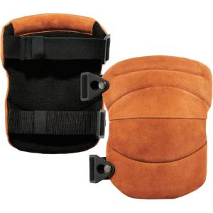 imageErgodyne  18232 Leather Knee Pads Heavy Duty ProFlex 230 Brown One Size
