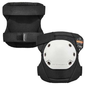 imageErgodyne ProFlex 300HL Rounded Cap Knee Pads Hook ampamp Loop Closure Gray Cap