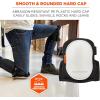 imageErgodyne  18477 ProFlex 377 Professional Gel Knee Pads Hard Cap Lightweight One Size Fits Most White Black