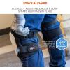 imageErgodyne  18477 ProFlex 377 Professional Gel Knee Pads Hard Cap Lightweight One Size Fits Most White Black