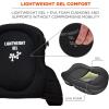 imageErgodyne  18477 ProFlex 377 Professional Gel Knee Pads Hard Cap Lightweight One Size Fits Most White Black