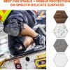 imageErgodyne Gel Foam Knee Pads with Comfort Hinge Straps Rubber Hard Cap Hook ampamp Loop Closure ProFlex 435HLComfort Hinge Gel Knee Pads  Long Hard Cap