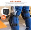 imageErgodyne Gel Foam Knee Pads with Comfort Hinge Straps Rubber Hard Cap Hook ampamp Loop Closure ProFlex 435HLComfort Hinge Gel Knee Pads  Long Hard Cap