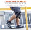 imageErgodyne Gel Foam Knee Pads with Comfort Hinge Straps Rubber Hard Cap Hook ampamp Loop Closure ProFlex 435HLComfort Hinge Gel Knee Pads  Long Hard Cap