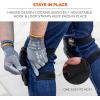 imageErgodyne Gel Foam Knee Pads with Comfort Hinge Straps Rubber Hard Cap Hook ampamp Loop Closure ProFlex 435HLComfort Hinge Gel Knee Pads with HL Straps