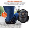 imageErgodyne ProFlex 345 Professional Knee Pads Protective Long Cap Injected Gel Padded Technology Adjustable Straps Black