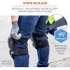 imageErgodyne ProFlex 345 Professional Knee Pads Protective Long Cap Injected Gel Padded Technology Adjustable Straps Black