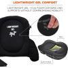 imageErgodyne ProFlex 367 Professional Knee Pads Protective Round Cap Lightweight Gel Padded Technology Adjustable Straps Black