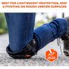 imageErgodyne ProFlex 367 Professional Knee Pads Protective Round Cap Lightweight Gel Padded Technology Adjustable Straps Black