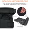 imageGel Foam Knee Pads with Comfort Hinge Straps Soft Fabric Cap Buckle Closure Ergodyne ProFlex 450 Black