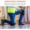 imageGel Foam Knee Pads with Comfort Hinge Straps Soft Fabric Cap Buckle Closure Ergodyne ProFlex 450 Black