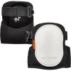 imageErgodyne  18477 ProFlex 377 Professional Gel Knee Pads Hard Cap Lightweight One Size Fits Most White Black