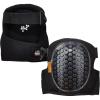 imageErgodyne ProFlex 367 Professional Knee Pads Protective Round Cap Lightweight Gel Padded Technology Adjustable Straps Black
