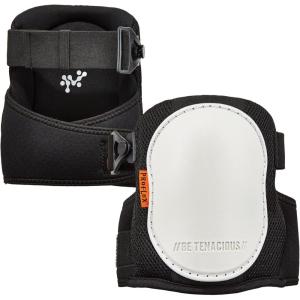 imageErgodyne  18477 ProFlex 377 Professional Gel Knee Pads Hard Cap Lightweight One Size Fits Most White Black