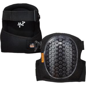 imageErgodyne ProFlex 367 Professional Knee Pads Protective Round Cap Lightweight Gel Padded Technology Adjustable Straps Black