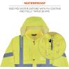 imageErgodyne Standard High Visibility Reflective Lightweight Rain JacketLime