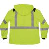 imageErgodyne Unisex HiVis Softshell WaterResistant Jacket Lime Medium USLarge