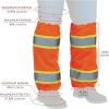 imageErgodyne unisexadult Glowear 8009 Hivis Twotone Mesh Leg Gaiters  Class EOrange