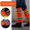 imageErgodyne unisexadult Glowear 8009 Hivis Twotone Mesh Leg Gaiters  Class EOrange