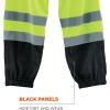 imageErgodyne GloWear 8910BK ANSI Black Bottom High Visibility Lime Mesh Reflective Safety Pants Small MediumXXLarge3XLarge