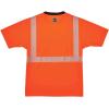 imageErgodyne High Visibility Safety TShirt Ansi Class 2 Reflective Comfort Trim Black BottomOrange