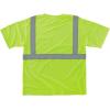imageErgodyne mens High Visibility Reflective Safety Tshirt Orange Large USLime  Silver