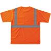 imageErgodyne mens High Visibility Reflective Safety Tshirt Orange Large USOrange  Silver