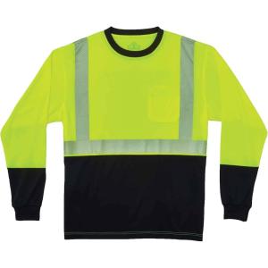 imageErgodyne Class 2 Long Sleeve Shirt Black BottomLime