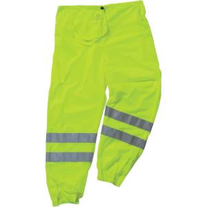imageErgodyne GloWear 8910 ANSI High Visibilty Orange Reflective Safety Pants Large XLargeLime