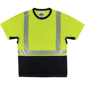imageErgodyne Standard Reflective Safety TShirt High Visibility Lightweight Performance Fabric Underarm Venting Orange LargeLime