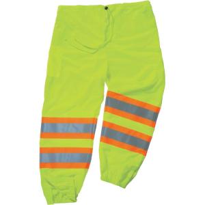imageErgodyne unisex adult Class Twotone Reflective Safety Pants Orange LargeXLarge USLime