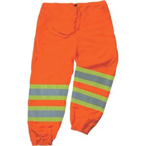 imageErgodyne unisex adult Class Twotone Reflective Safety Pants Orange LargeXLarge USOrange