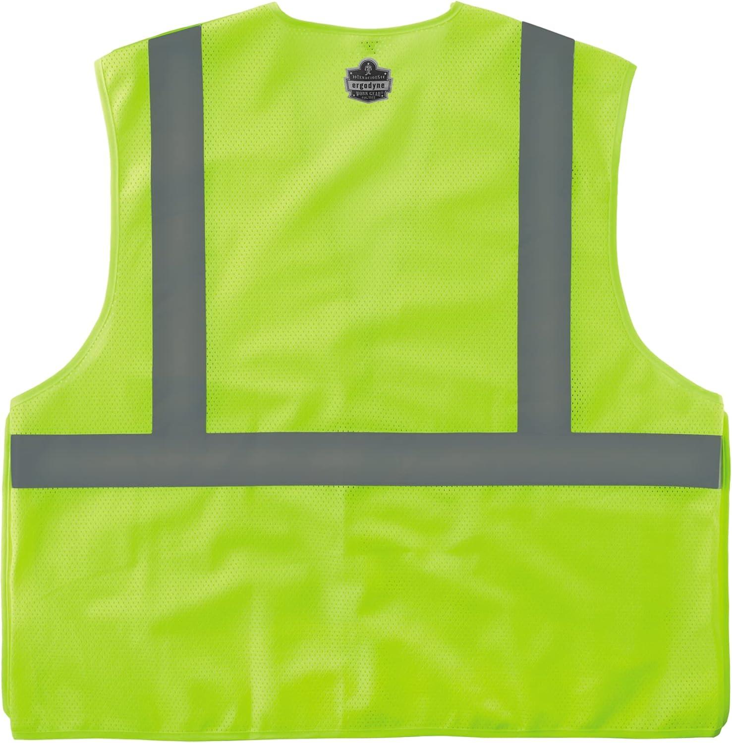 imageErgodyne GloWear ANSI High Visibility Orange Breakaway Reflective Safety VestLime