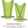 imageErgodyne GloWear 8045X Hi Vis Safety Vest Reflective X Back Design Adjustable Waistband Front Zipper Pocket