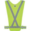 imageErgodyne GloWear 8045X Hi Vis Safety Vest Reflective X Back Design Adjustable Waistband Front Zipper Pocket