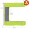 imageErgodyne GloWear 8106 Universal Hi Vis Reflective Strap Cover Designed for Harnesses Backpacks Safety Gear 2Pack