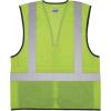 imageErgodyne GloWear 8210ZBK Class 2 Safety Vest Hi Vis Mesh Reflective Black Front ZipperLime