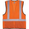 imageErgodyne GloWear 8210ZBK Class 2 Safety Vest Hi Vis Mesh Reflective Black Front ZipperOrange