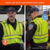 imageErgodyne GloWear 8244PSV ANSI High Visibility Orange Expandable Public Safety Vest XLarge2XLargeLime