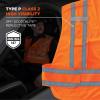 imageErgodyne GloWear 8244PSV ANSI High Visibility Orange Expandable Public Safety Vest XLarge2XLargeOrange