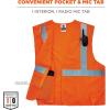 imageErgodyne GloWear ANSI High Visibility Orange Breakaway Reflective Safety VestOrange