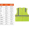 imageErgodyne GloWear Economy High Visibility Reflective Safety Vest Hook ampamp Loop ClosureLime