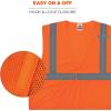 imageErgodyne GloWear Economy High Visibility Reflective Safety Vest Hook ampamp Loop ClosureOrange