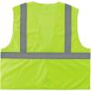 imageErgodyne GloWear HiVis Safety Vest  Type R Class 2 Orange Mesh Zipper Regular Fit Adult Unisex Safety VestLime