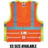 imageErgodyne GloWear Reflective Safety Vest Yellow Orange Mesh Adults Unisex HiVisibility Safety Vest Vest20973