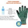 imageErgodyne ProFlex 7002ECO Work Glove Recycled PU Coated Palms Gloves Post Consumer Materials 15 gaugeMedium 12Pacl