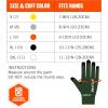 imageErgodyne ProFlex 7070 Cut Resistant Work Gloves ANSI A7 Contact Heat Resistant Sandy Nitrile Coated Palms 13g Aramid