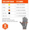 imageErgodyne ProFlex 7071 Cut Resistant Work Gloves ANSI A7 PU Coated Palms for Flexible No Slip Grip Reinforced Thumb SaddleGray